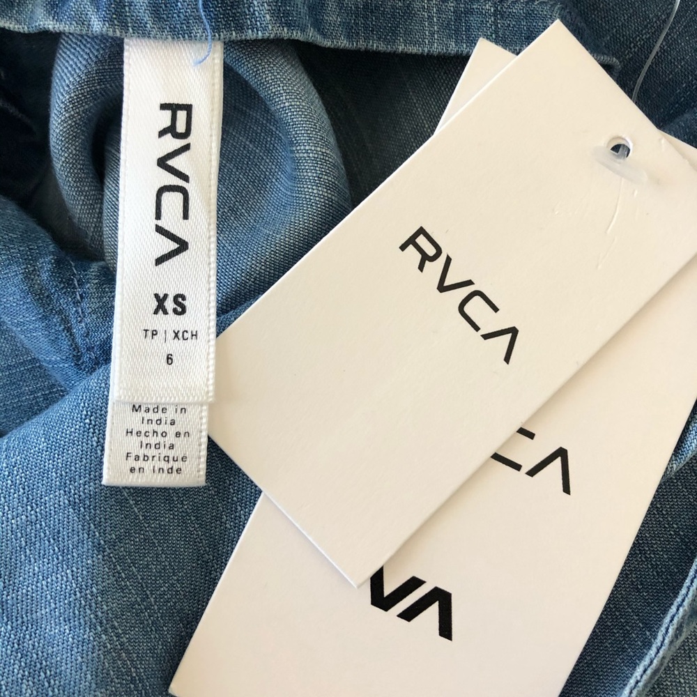 RVCA Denim Blue Strappy Tank - Picture 3 of 3
